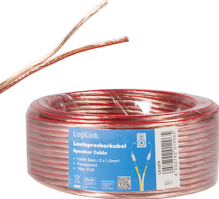 Actual product image LogiLink CA Speaker cable (10 m, 1.50 mm²)