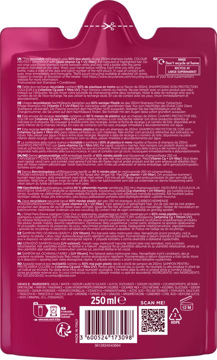 Actual product image L'Oréal Paris Elseve Colourvive/Vibrancy (250 ml, Liquid shampoo)