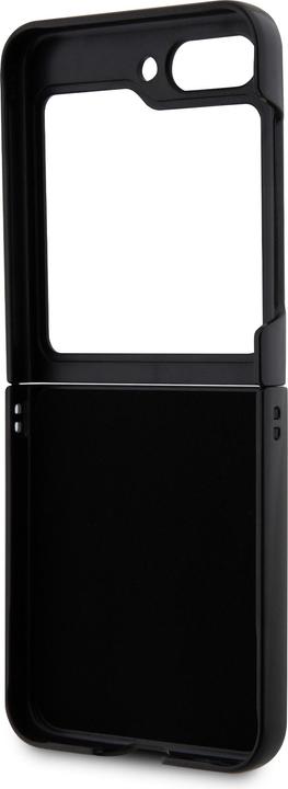 Actual product image Karl Lagerfeld KLHCZF5SAKCNPK Sam Z Flip5 F731 hardcase czarny/black Saffiano Karl&Choupette Pin (Samsung Galaxy Z Flip5)