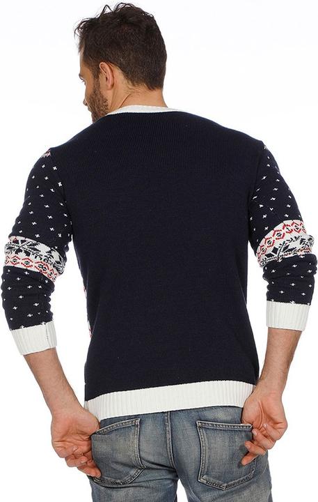 Produktbild Wilbers Herren Weihnachtspulli Santa Schlitten, blau (L)