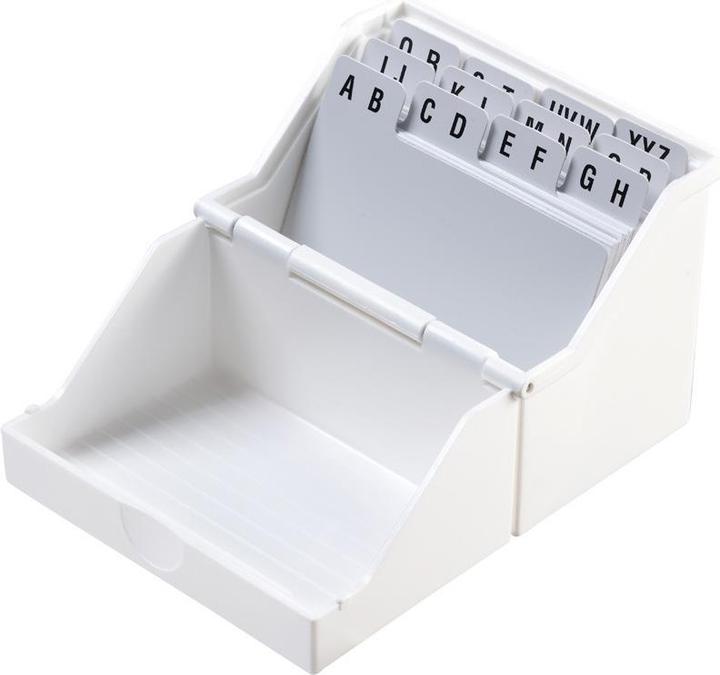 Actual product image Helit Card index box with lid the index (A8)