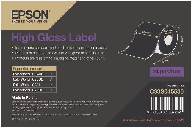 Produktbild Epson High Gloss Label Continuous (5.10 cm)