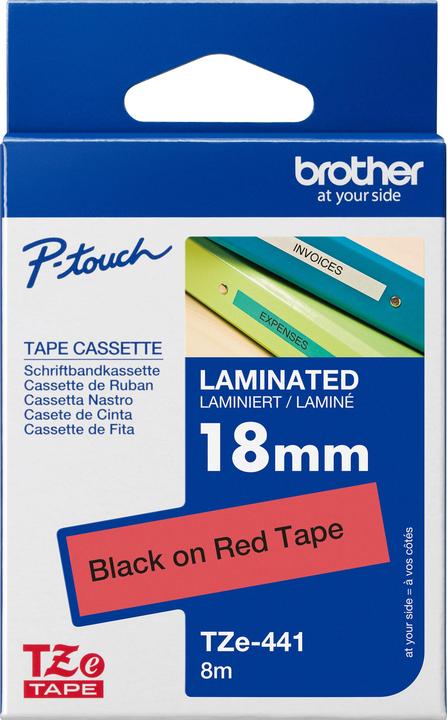 Brother TZe-441 (1.80 cm, Rot)