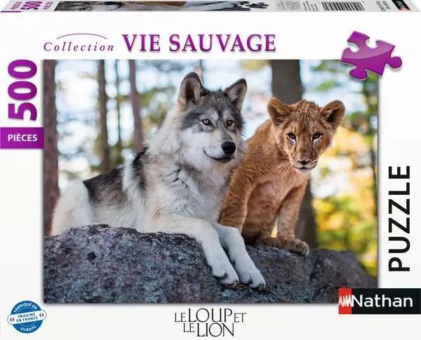Immagine prodotto Nathan Puzzle 500 pezzi Il lupo e il leone (500 pezzi)