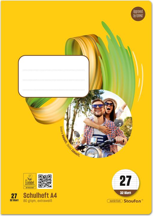 Actual product image Ursus Exercise book (A4, Lined, Soft cover)