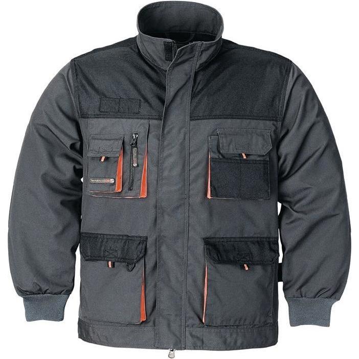 Terratrend, Arbeitsjacke, Herrenjacke Grösse 58 dunkelgrau/schwarz/orange (58)