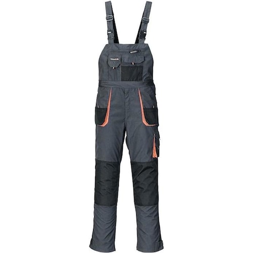 Terratrend, Arbeitshose, Herrenlatzhose Grösse 48 dunkelgrau/schwarz/orange (48)