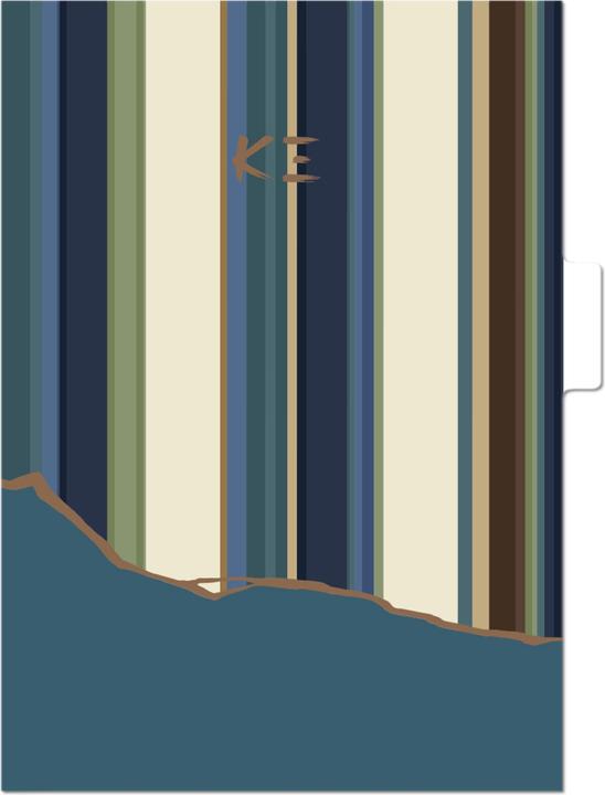 Image du produit Clairefontaine K3 blue, Set de 3 pochettes à onglets 22x31 cm, ass. - A motifs (22 x 31 cm, 1 x)