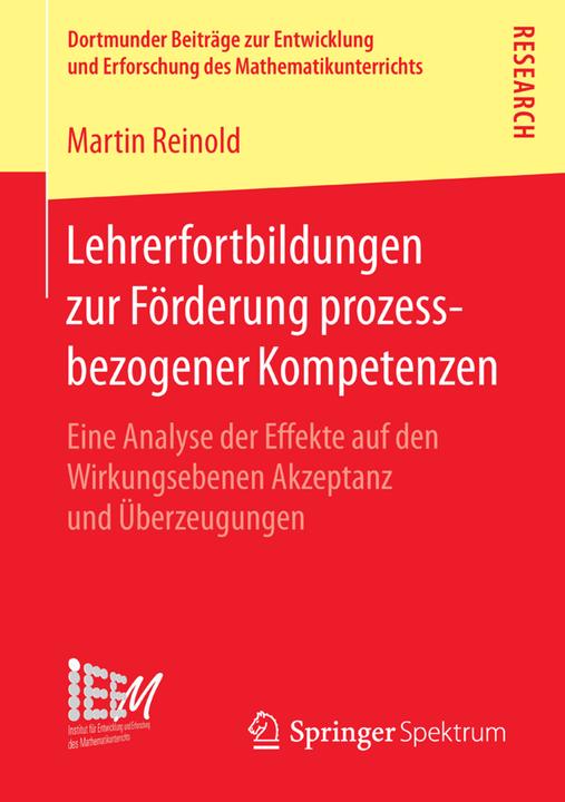 Produktbild Lehrerfortbildungen zur Förderung prozessbezogener Kompetenzen (Deutsch, Martin Reinold, 2015)