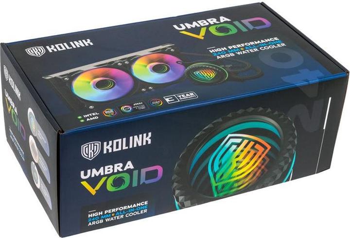 Produktbild Kolink Umbra Void 240 AIO Performance ARGB CPU Komplett-Wasserkühlung