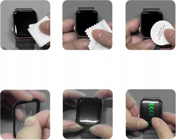 Produktbild Tech-Protect Glass Flex+ Hybridglas 2-Pack Xiaomi Redmi Watch 6 Schwarz (AUX Kabel)