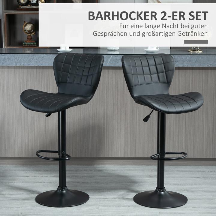 Actual product image Homcom Bar stool set of 2