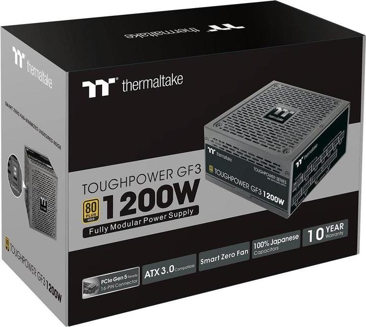 Image du produit Thermaltake Alimentation Toughpower GF3 3.0 PCIe5.0 (1200 W)