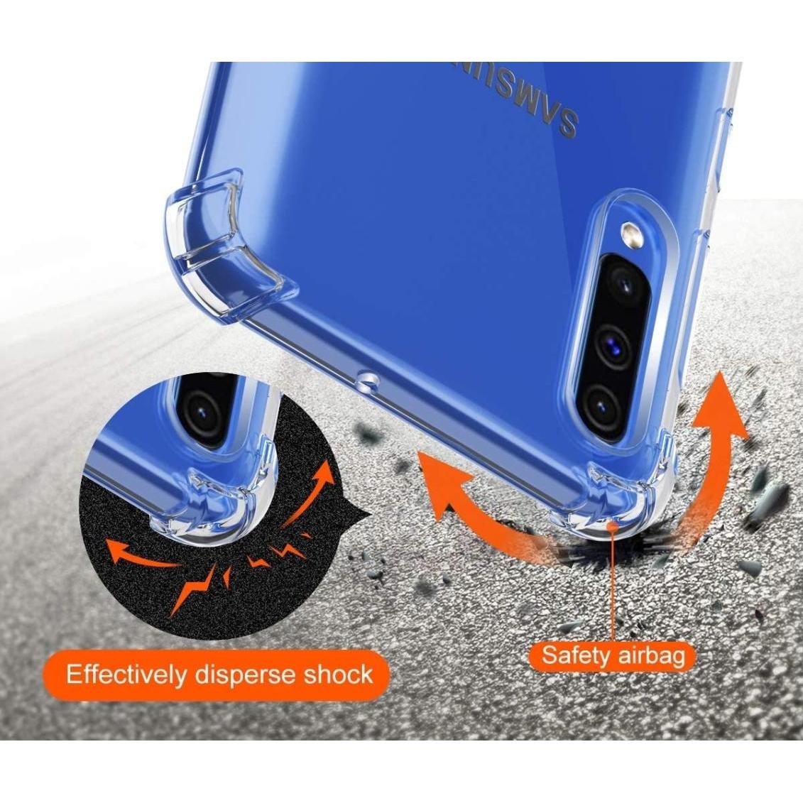 Thumbnail - Screenguard Samsung Galaxy A50 Hülle Crystal Soft Airbag Bumper (Samsung Galaxy A50), Smartphone Hülle, Transparent