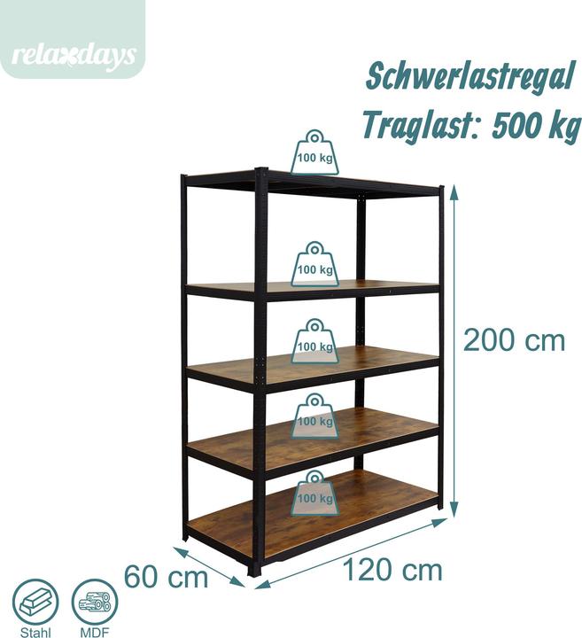 Produktbild Relaxdays Schwerlastregal