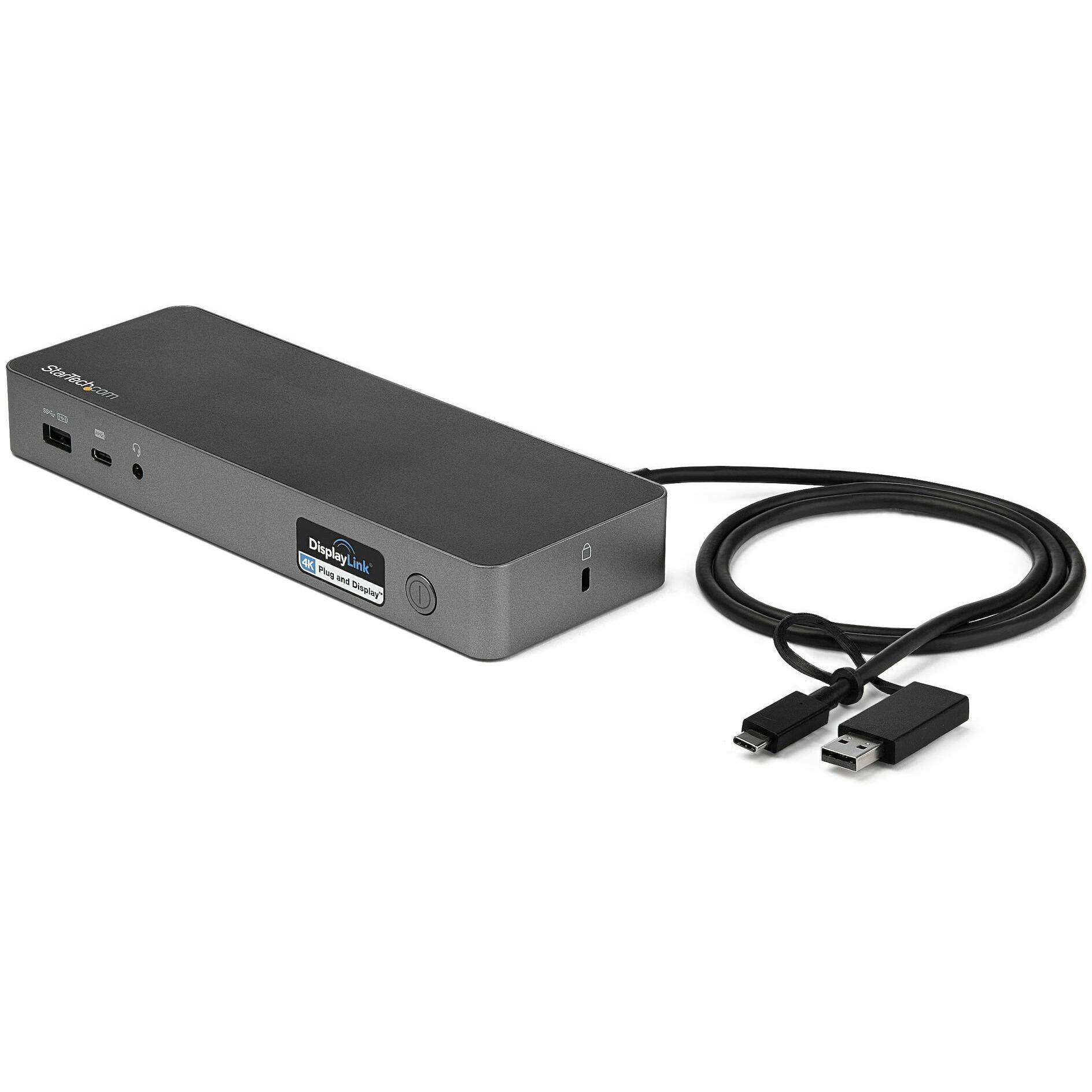StarTech DK30C2DPPDUE (USB-C, 4 Ports), Dockingstation + USB Hub, Schwarz