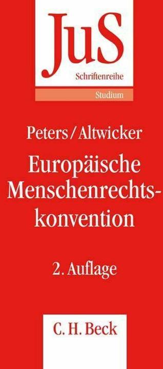 Produktbild Europäische Menschenrechtskonvention (Deutsch, Anne Peters, 2012)
