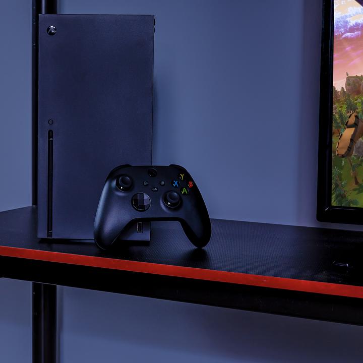 Actual product image X Rocker Xrocker Hq High Sleeper Gaming Bed With Desk - Black And Red