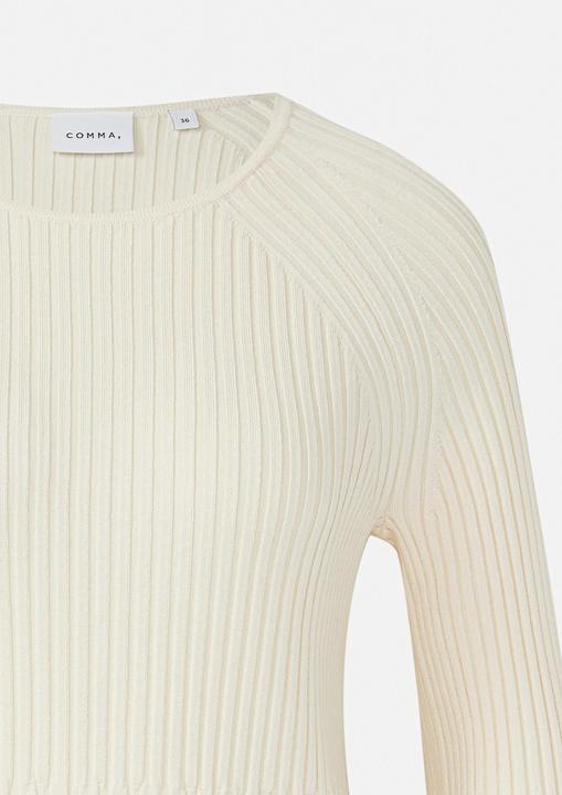 Produktbild Comma Strickpullover Feinstrickpullover mit Raglan und Strukturwechsel im Rippstrick (48)