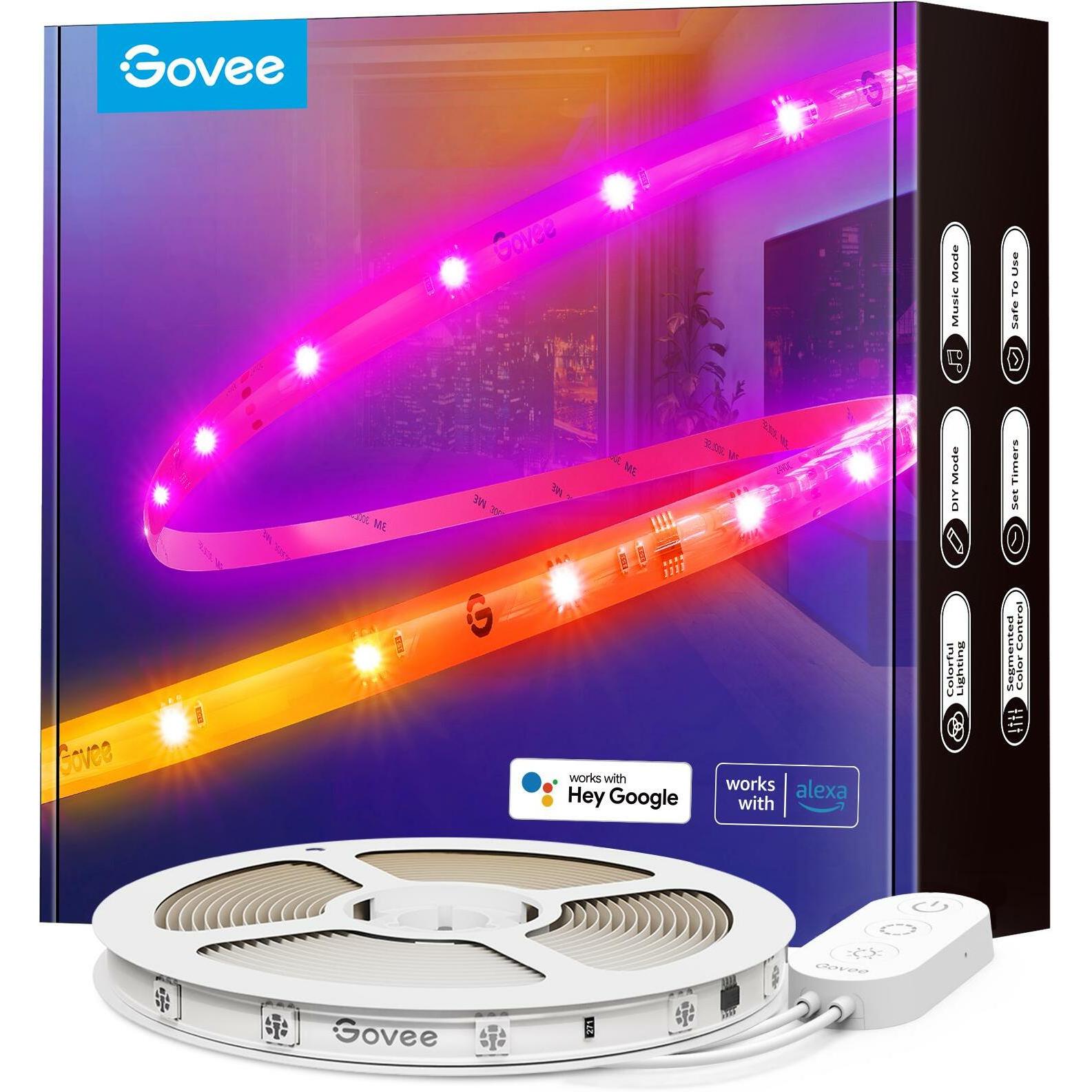 Govee, LED Streifen, Smart (RGBIC, 500 cm, Indoor)