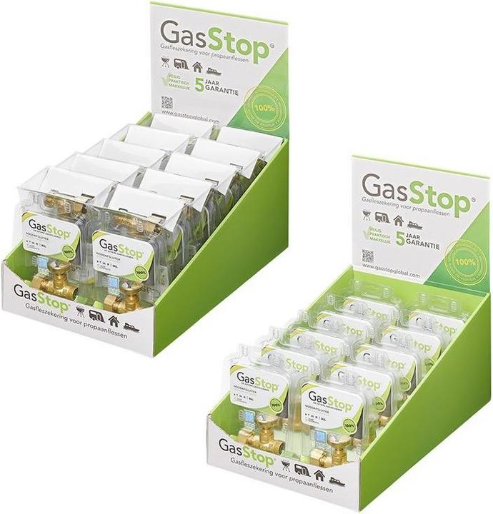 Image du produit ProPlus Robinet d'arrêt d'urgence GasStop pour bouteilles de propane NL