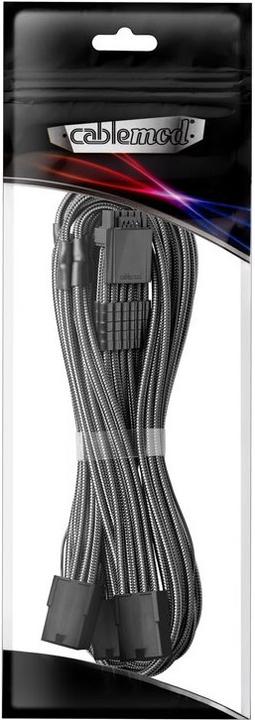 Image du produit CableMod Pro ModMesh 12VHPWR vers 3x PCI-e Extension - 45cm, carbone