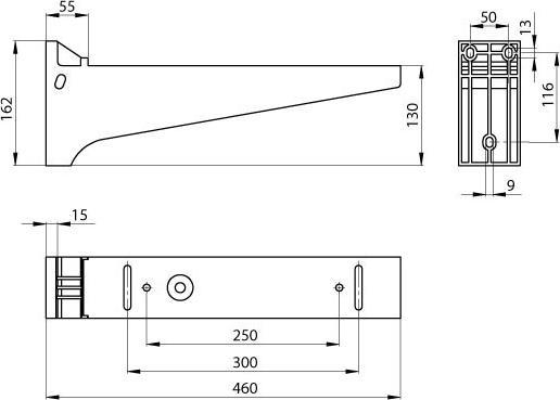 Produktbild Unex 66403-48 Isolierender Ausleger halogenfrei 400 aus U48X RAL7038