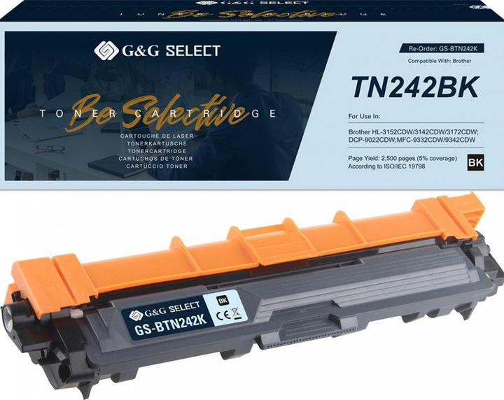 Actual product image G&G Toner replaces Brother TN-242BK Compatible Black TN-242BK GS-BTN242K (FC)