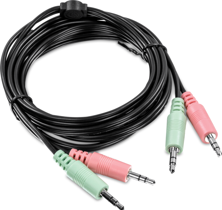 Actual product image Trendnet KVM cable set DisplayPort USB 6 feet