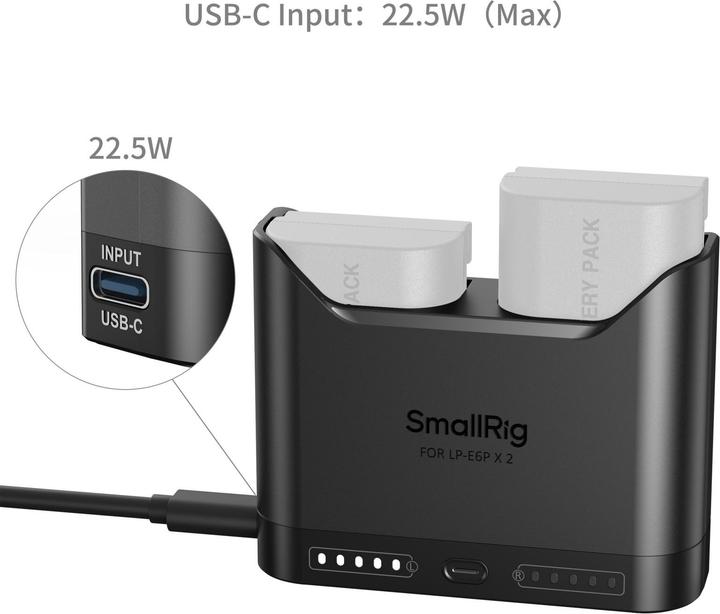 Produktbild SmallRig 5490 Camera Battery Charger for LP-E6P (Kamera Akku Ladegerät)