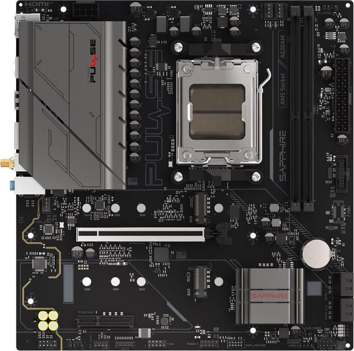 Actual product image Sapphire PULSE A620AM 1xHDMI 1.4 1xDP 1.2 (AM5, mATX)