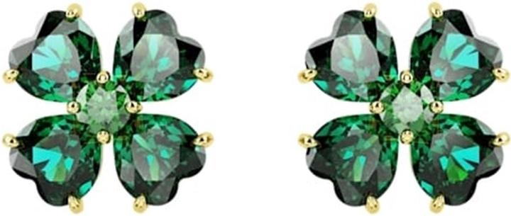 Produktbild Swarovski Idyllia Ohrstecker Glücksklee Grün Gold (Metall)