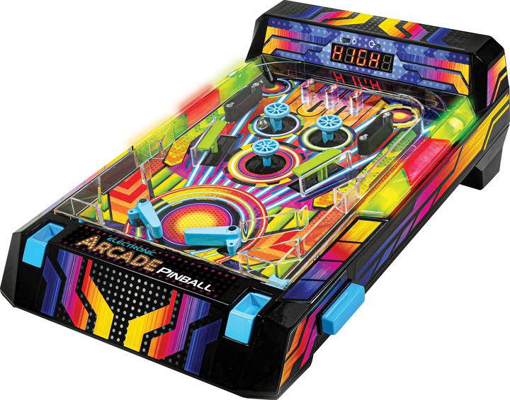 thumbnail image 2 of Merchant Ambassador Electronic Arcade Pinball Game – LED Lights, Score Counter, Vibrating Bumpers With Arcade Sounds 2 of 4