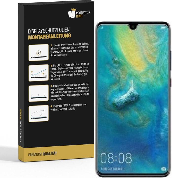 Actual product image Protectorking 4x Panzerfolie Anti-Shock HD Klar (4 Piece, Mate 20 X)