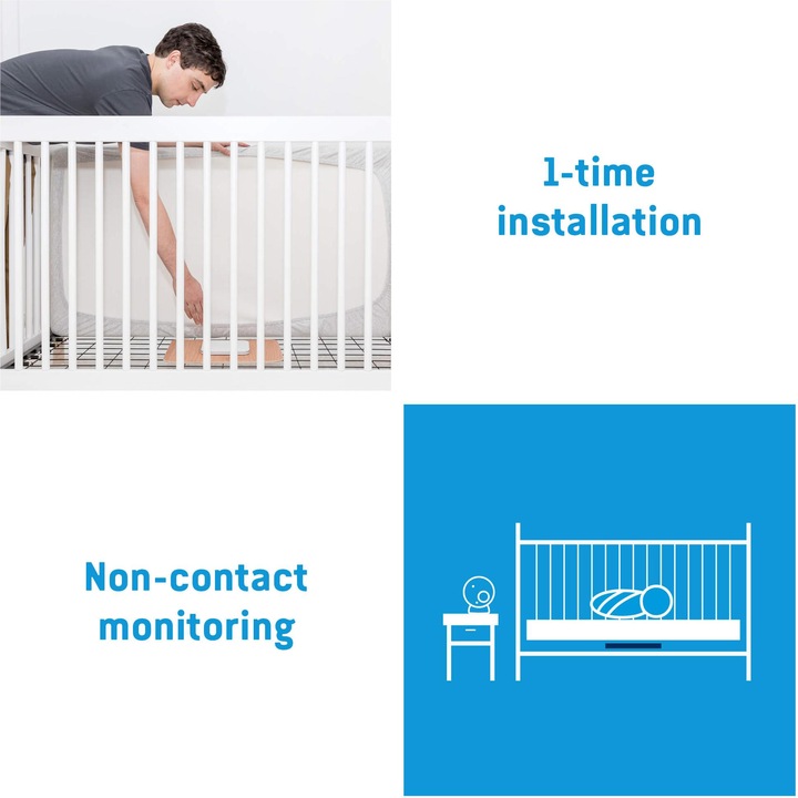 Produktbild Angelcare Kompatibel – Baby-Bewegungsmonitor AC027 (Babyphone mit Kamera, 20 m)