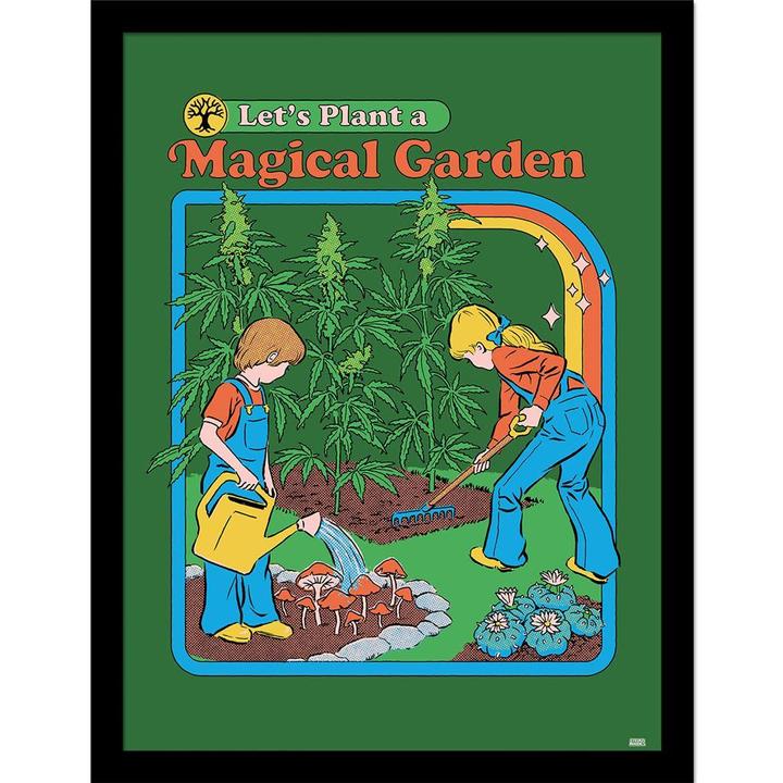 Steven Rhodes Gerahmtes Poster Let's Plant A Magical Garden (40 x 30 cm)