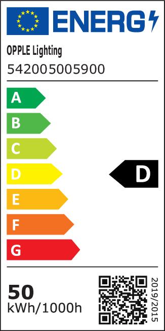 Energy Label Opple LED Trunking Module L15 50W 8000lm 4000K 90degrees (8000 lm)