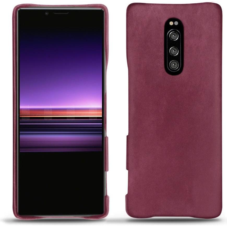 Noreve Lederschutzhülle (Sony Xperia 1), Smartphone Hülle, Violett
