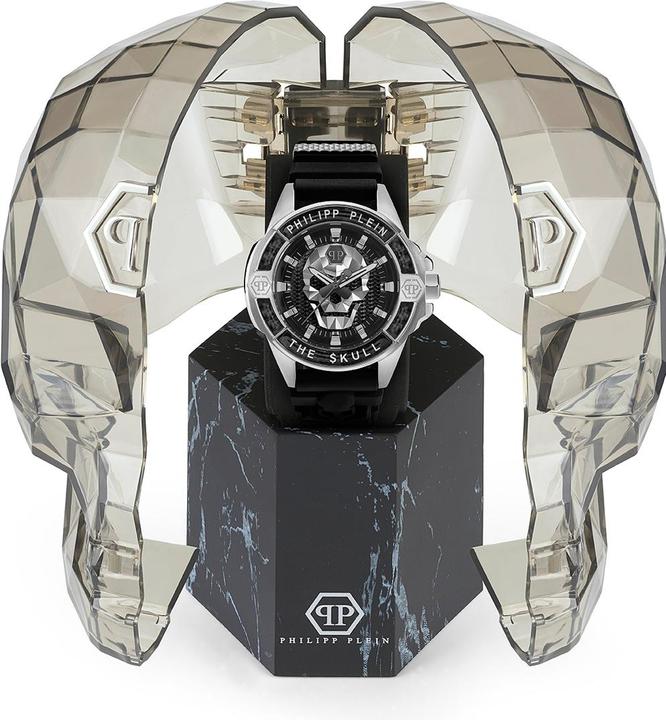 Actual product image Philipp Plein PWAAA1622 The $kull Carbon Fiber 44mm 5ATM (Analogue wristwatch, 44 mm)