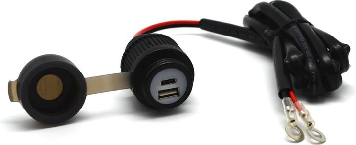 Albrecht Duo USB A+C Steckdose Motorrad 12/24V