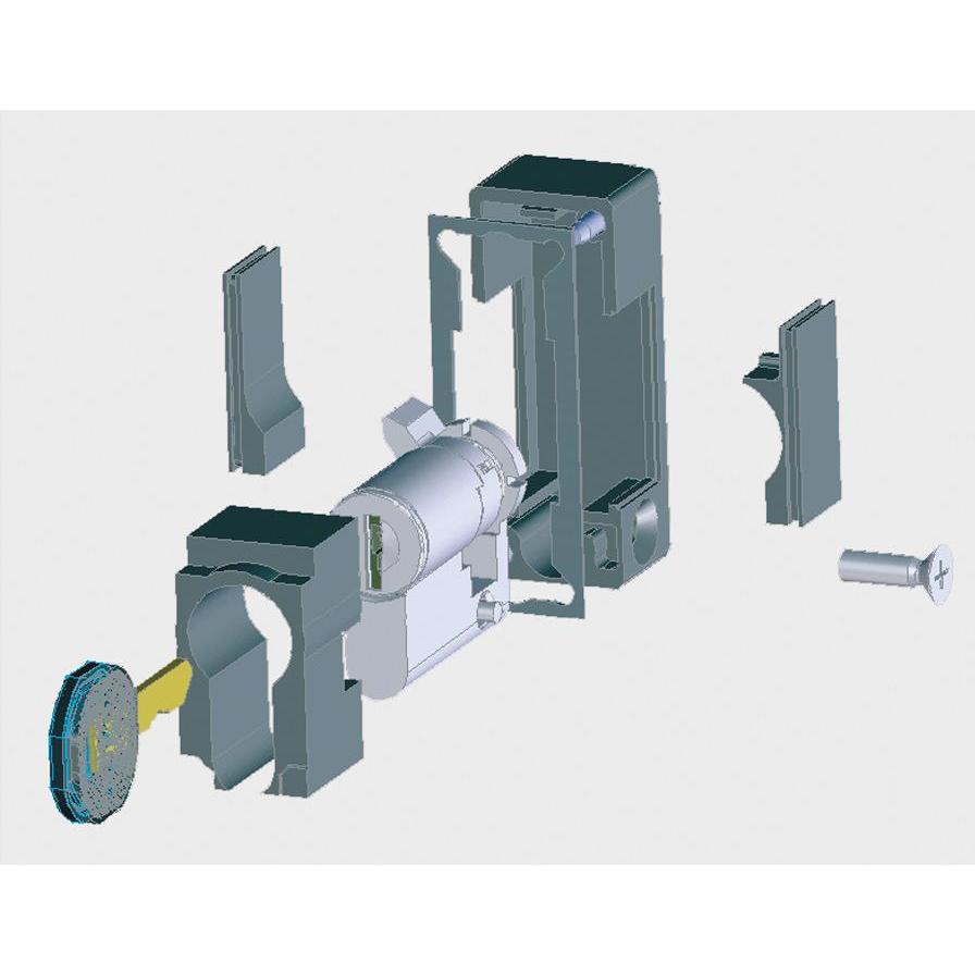 Apranet Schliesseinsatz inkl. Schlüssel, Accessori per armadio rack