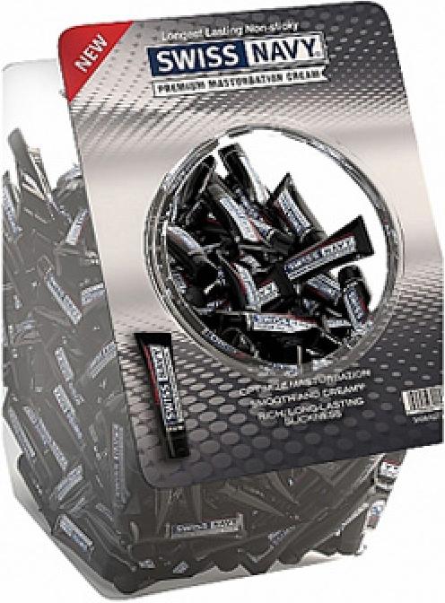 Actual product image Swiss Navy Premium Masturbation Cream - 10ml/50pcs Fishbowl (10 ml)
