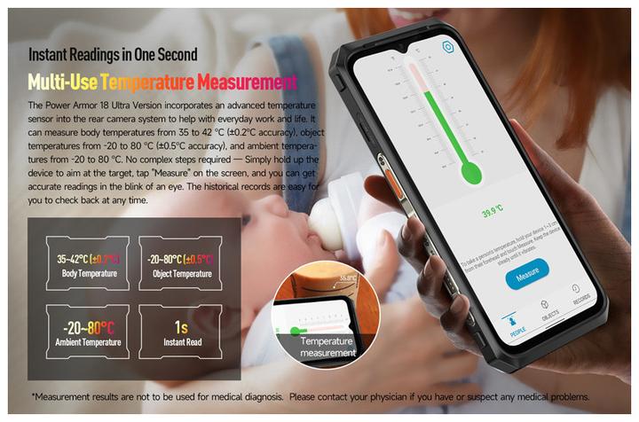 Image du produit Ulefone Power Armor 18 Ultra (512 Go, Noir, 6.58", Double SIM, 5G)