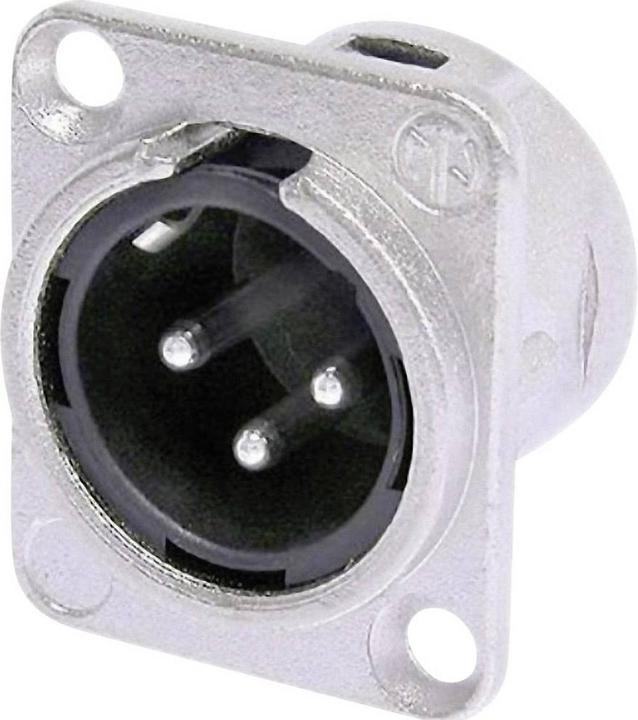 Neutrik NC3MDL1 XLR-Steckverbinder Flanschstecker, Kontakte gerade Polzahl: 3 S