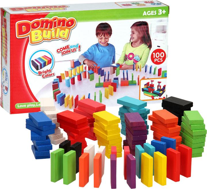 Actual product image Wooden dominoes, 100 pieces