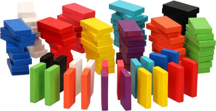 Actual product image Wooden dominoes, 100 pieces