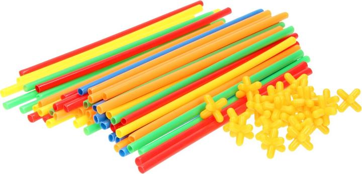 Actual product image HC Construction straws in storage box, 300 pieces