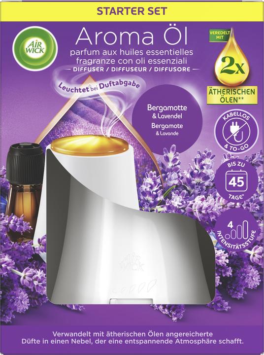 Produktbild Air Wick Aroma-Öl Diffuser Starter-Set Bergamotte & Lavendel