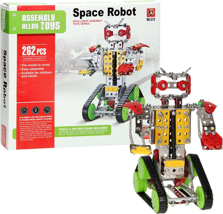 Productafbeelding Bouwset metalen robot, 262 stuks.