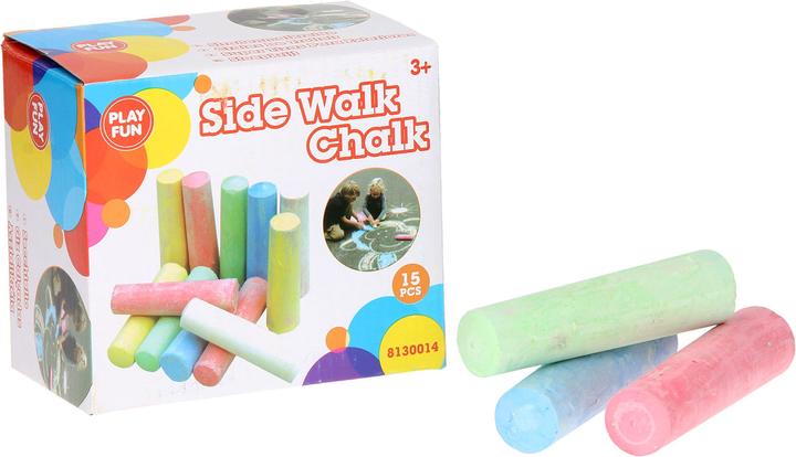 Produktbild Playfun Bürgersteig Kreide, 15dlg. (15 x)
